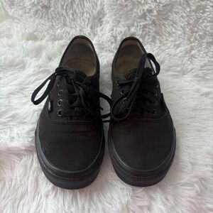 VANS Authentic Black Canvas Shoes